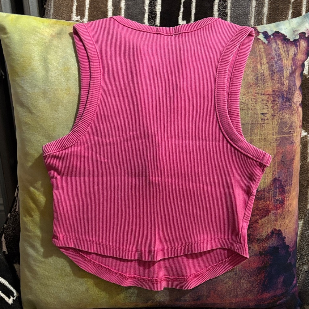 Garage Pink Ribbed Knit Top - Picture 3 of 5
